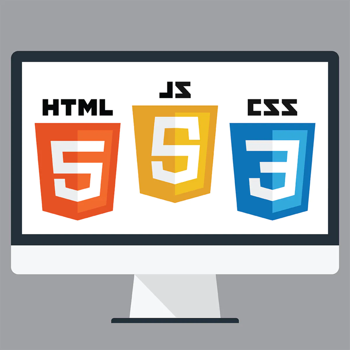 HTML, JS, and CSS logos